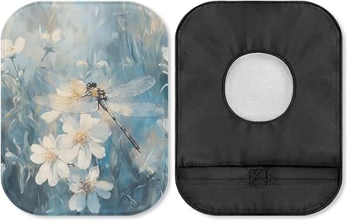 Miniatura 57 de Funda para bolsa de ostomía, cubierta de bolsa de urostomía, bolsas de colostomía, suministros Gato negro floral