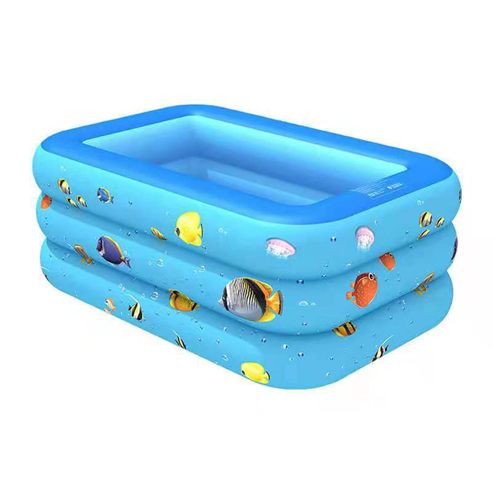 Inflatable Swimming Pools,Blow Up Pool with Thickened Double-Bubble Bottom to Protect Kids,Toddler & Adult Indoor & Outdoor Garden, Backyard 180cm/210cm/260cm,