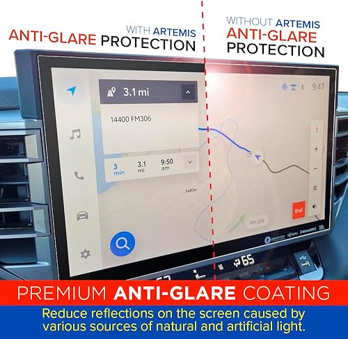 Miniatura 3 de Protector de pantalla para Toyota Tundra de 14 pulgadas (2022-2026) – Película de PET mate antirreflejo, antihuellas, resistente a los arañazos