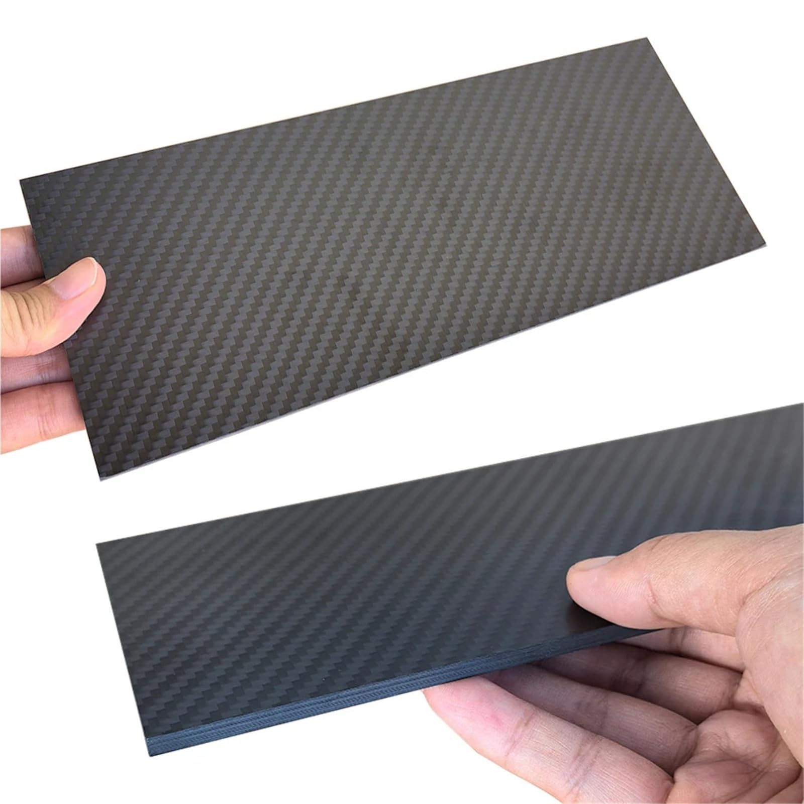 Kohlefaserplatte 1pc 100X250mm 0,5mm-5mm Dicke Carbon Faser Platte Board for DIY Machen(0.8mm Twill Matte)