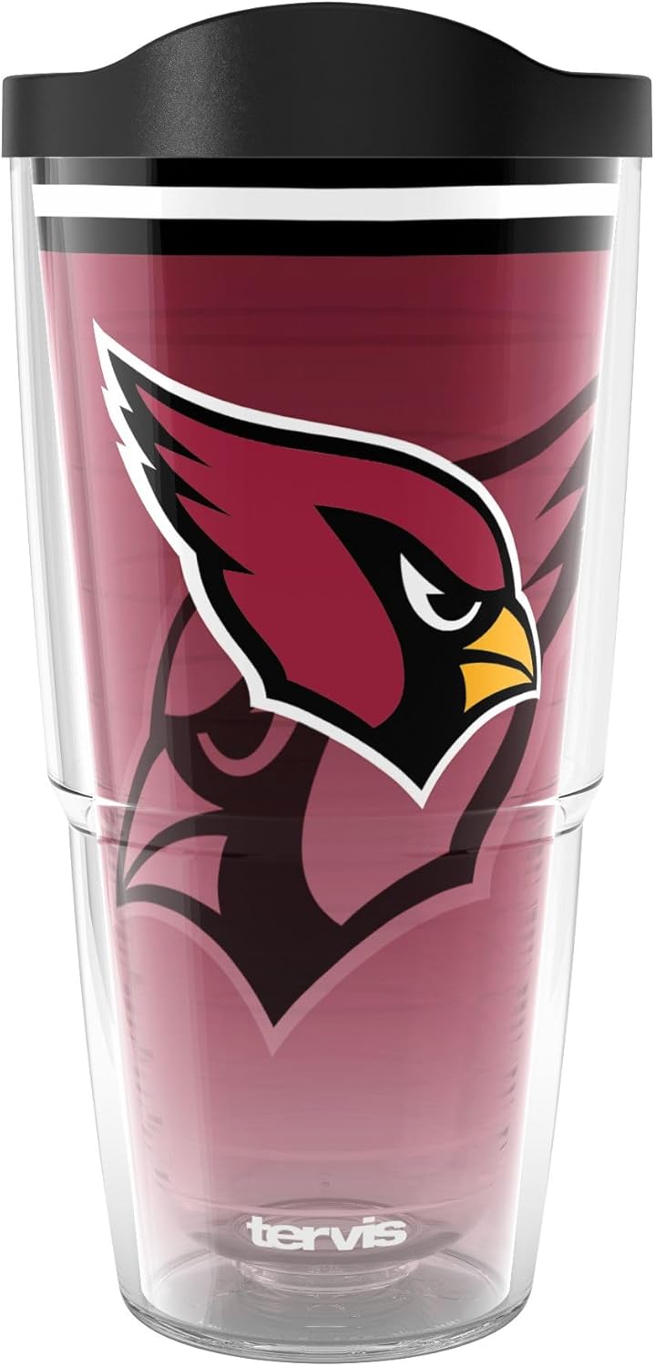 Tervis NFL Arizona Cardinals - Forever Fan Made in USA Double Walled Insulated Tumbler Travel Cup Keeps Drinks Cold & Hot, 24oz, Classic