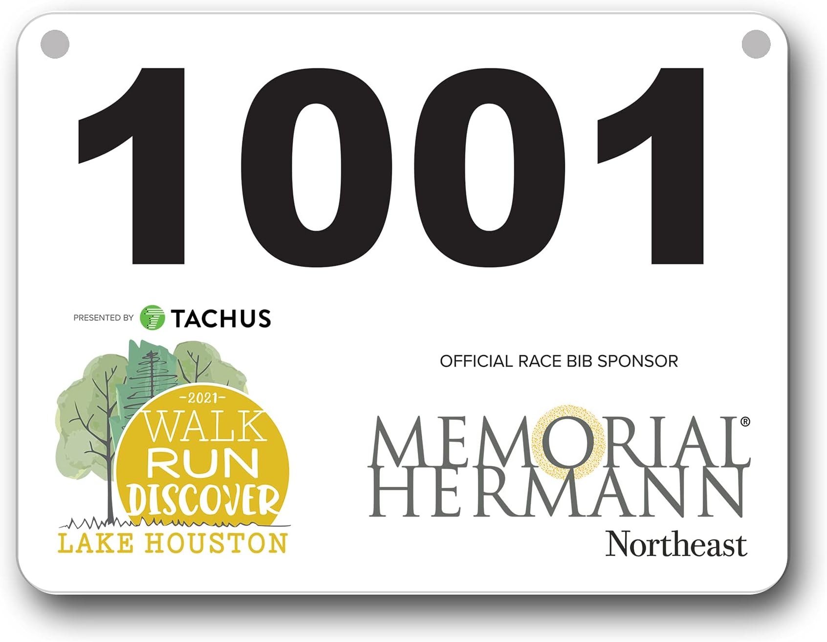 Custom Race Bibs Personalized Full Color Printed Race Numbers, Running Bibs