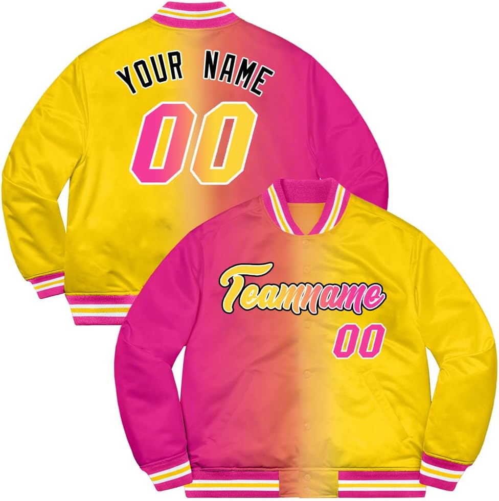 KXK Custom Men Women Youth Varsity Baseball Jacket Casual Sweatshirt Letterman Bomber Coats Personalized Letter and Number