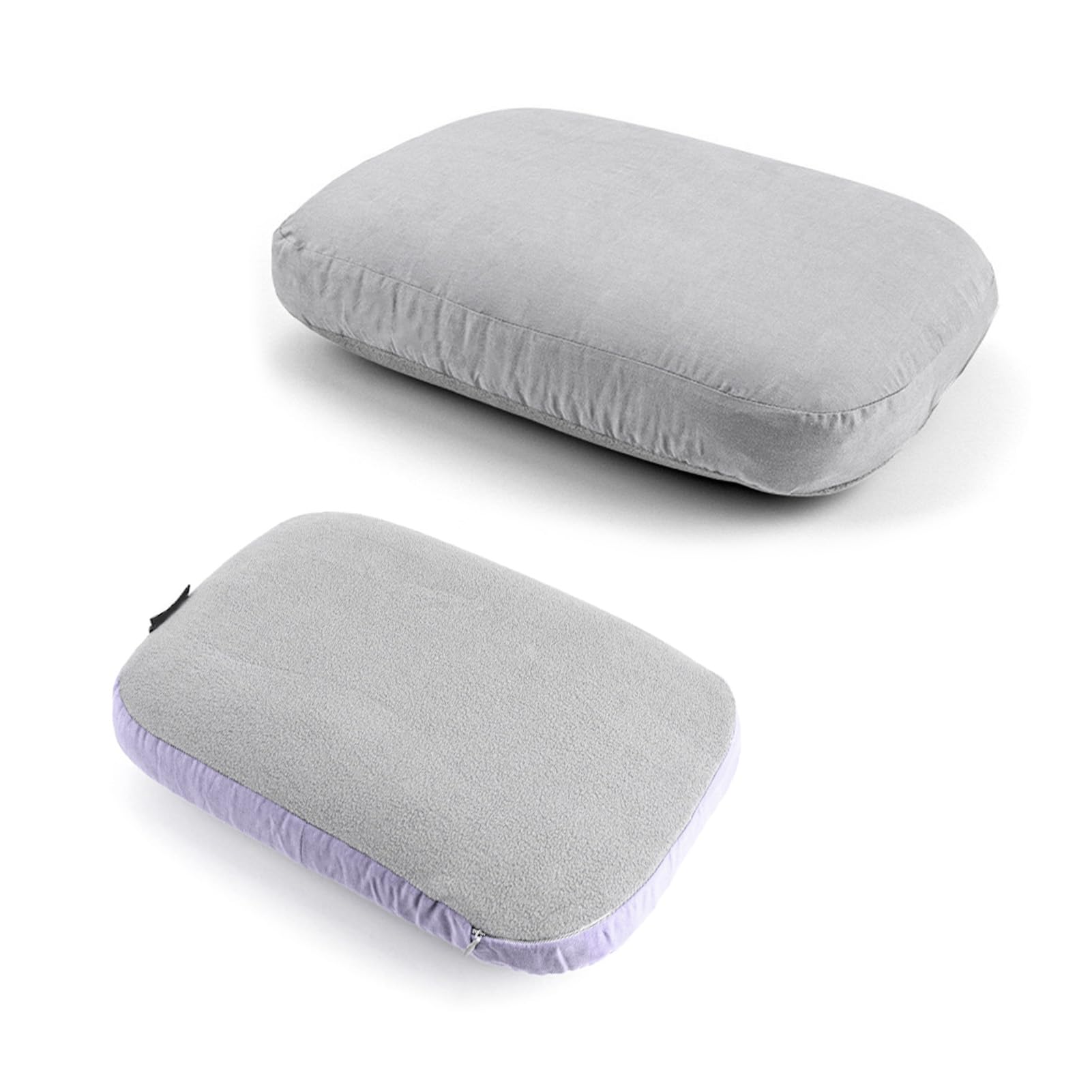 Almohada de Espuma viscoelástica para Camping, portátil, de Rebote Lento, con Tela Transpirable y silenciosa, de Doble Cara, para Acampar al Aire, Viajes, avión, Coche,
