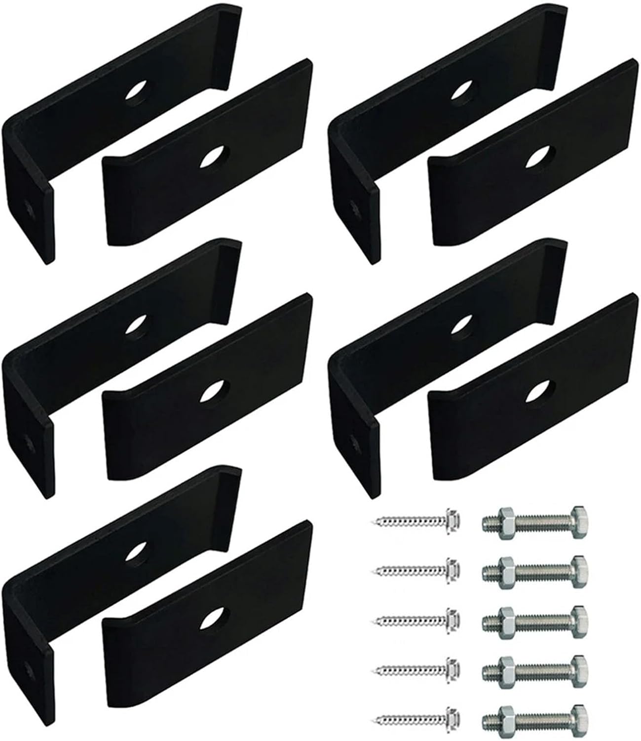 Weatherproofed Steel Grids Panel Installation Hardware 5 Brackets with Screws Nut for Permanent Wall Mounting Grid Panel Post Mounting Accessories