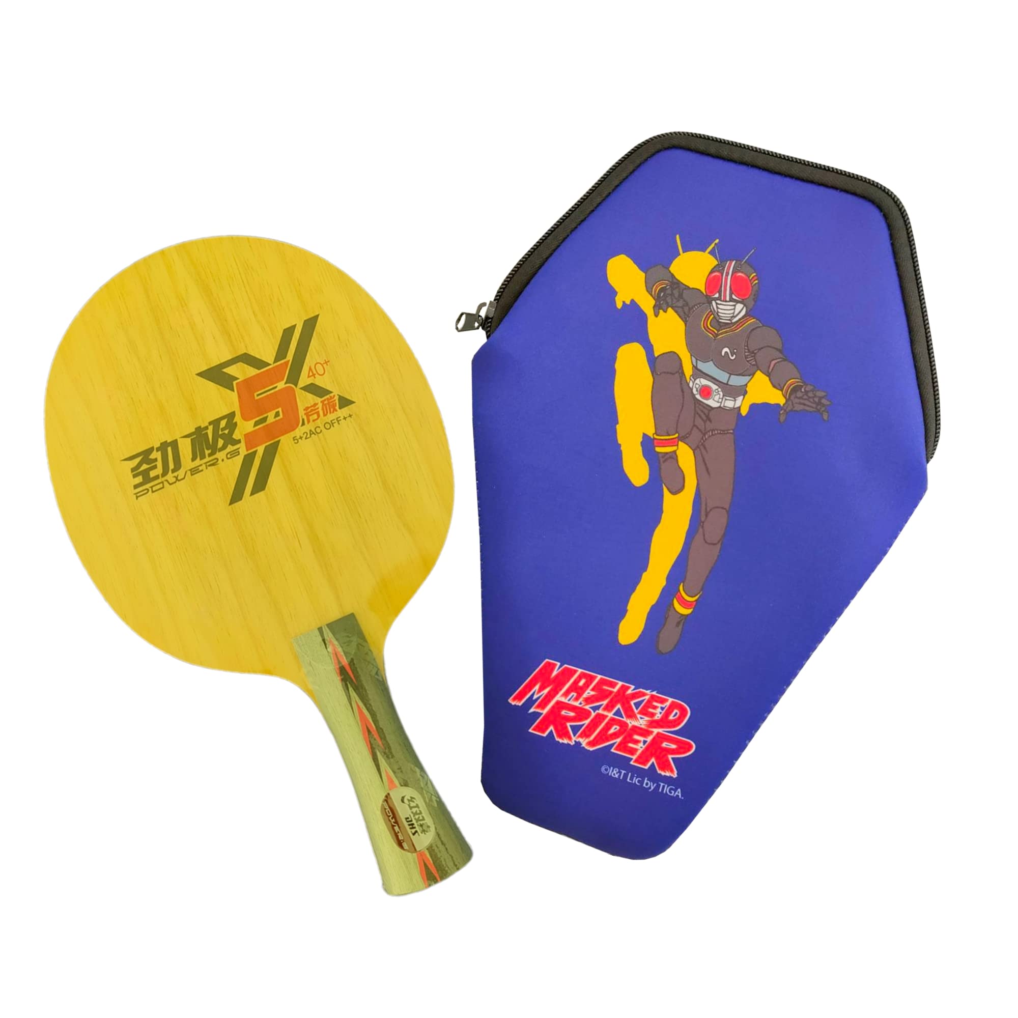DHS Power G-5X Table Tennis Blade , FL with Racket Case from Pingponghouse