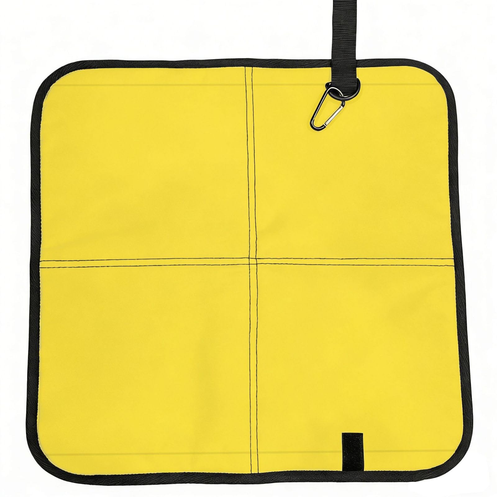 DUYIOKH Yellow Print Foldable Portable Seat Cushion for World Cup Games, Camping and Outdoor Activities