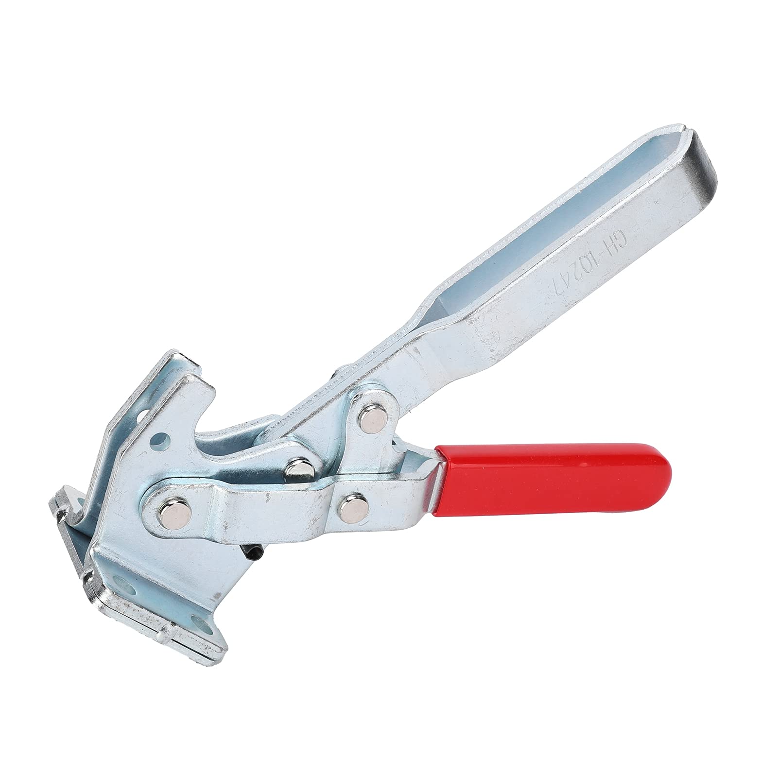 Abrazadera de palanca de liberación rápida vertical GH - 10247, capacidad de sujeción de 450 kg; abrazadera de palanca vertical para máquinas de carpintería, abrazadera de hierro
