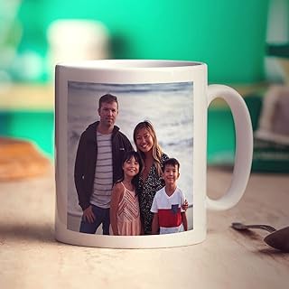 Personalised Photo Mug with Message - 11oz Cup - Add Your Ow