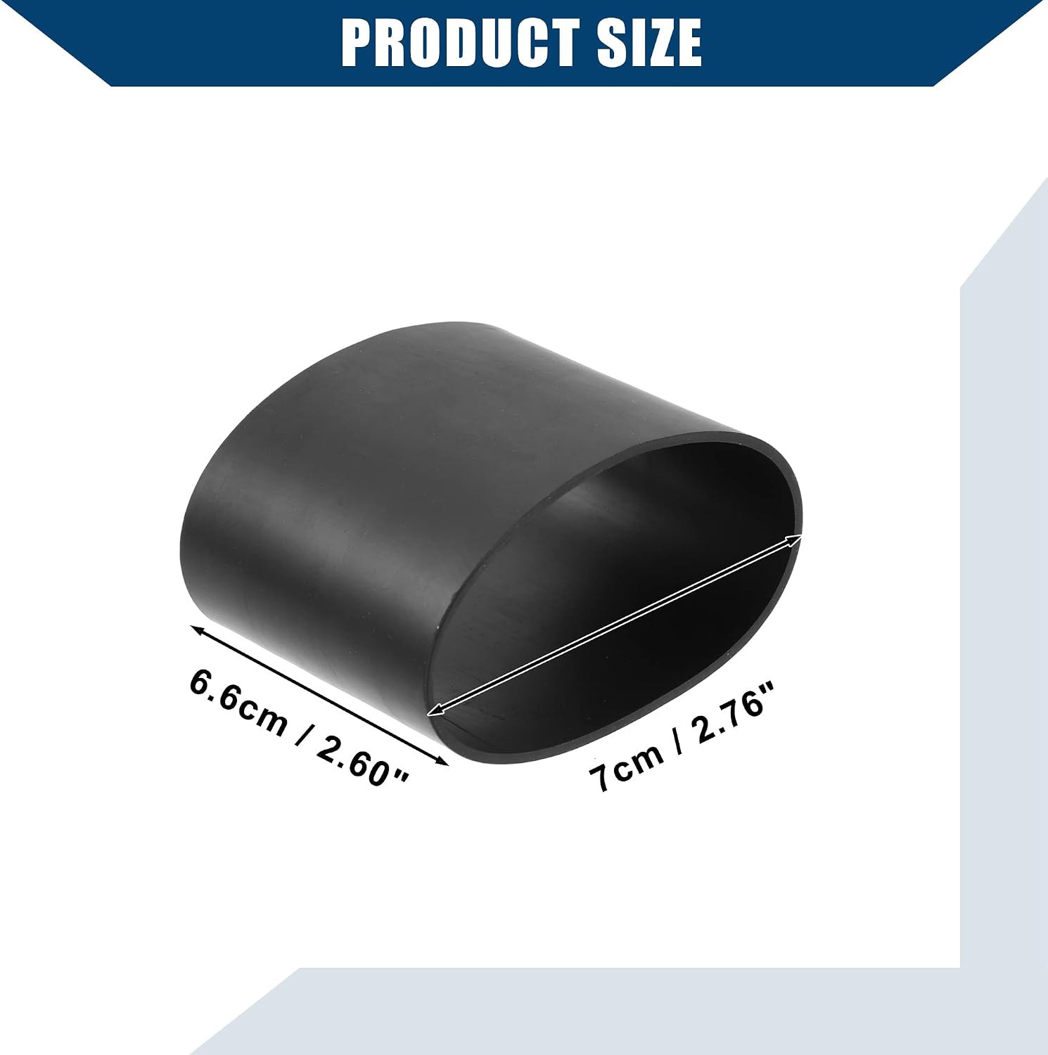 707000789 / Front/Air Inlet Rubber Flexible Adaptor for Can- Am OUTLANDER 330 2004-2005 for Can-Am TRAXTER CVT 2005 / Inlet Adapter Boot/Durable/Rubber / 2 Pcs/Black