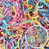 WUINOID 1/2 LB Crinkle Cut Paper Filler for Gift Baskets Box Bags, Shredded Paper Grass for Bridesmaid Engagement Wedding Birthday Anniversaries Easter Christmas Gift Wrapping Crafts Decoration