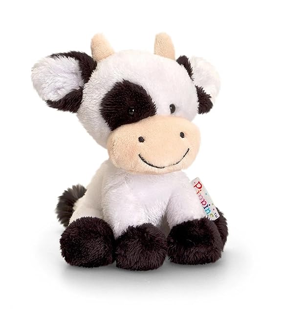 Keel Toys -, 14 cm, Pippins Felpa de la Serie en Forma de Vaca