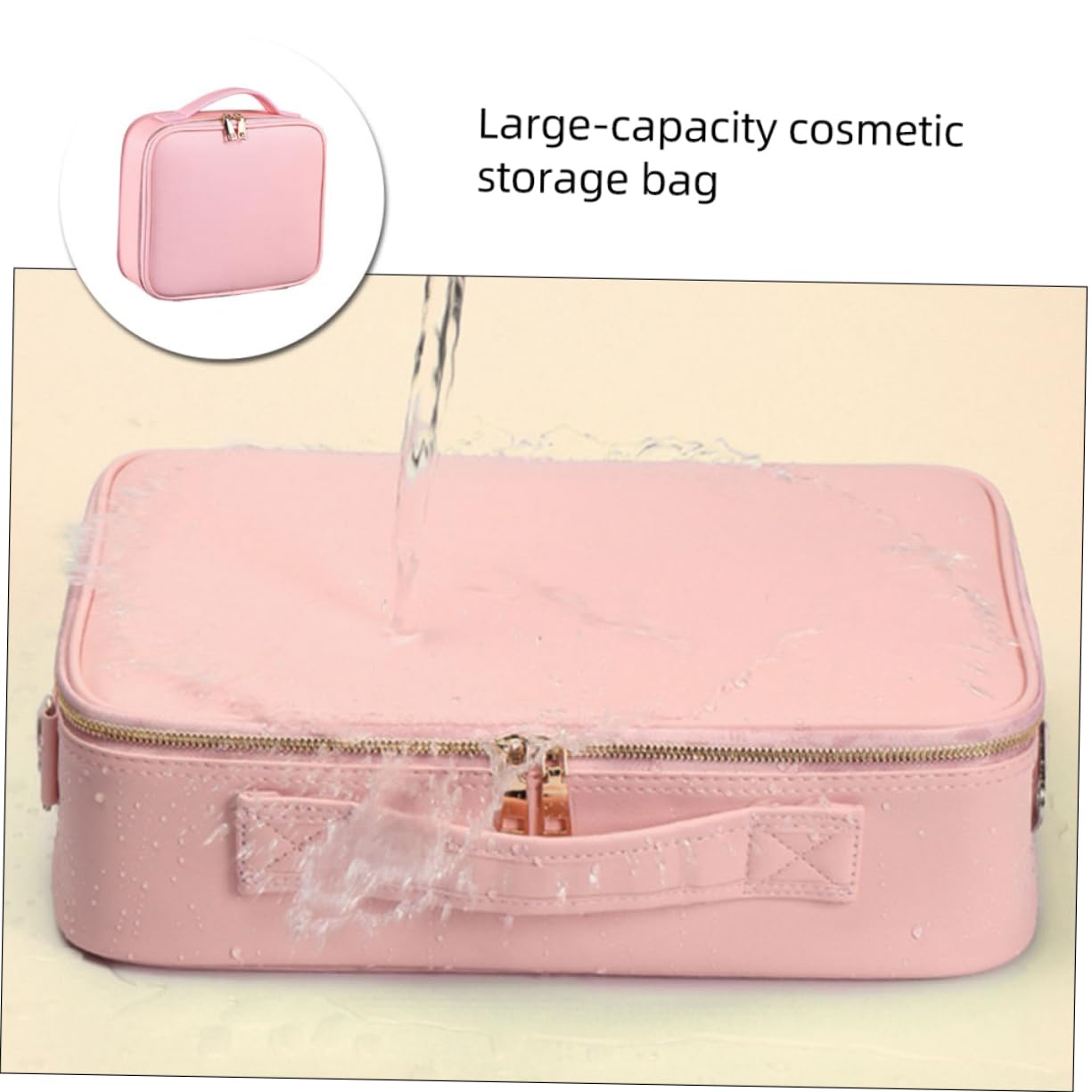 BESTYASH Boîte Maquillage Organisateur Trousse Capacité Spacieuse pour Cosmétiques Voyage et Déplacements