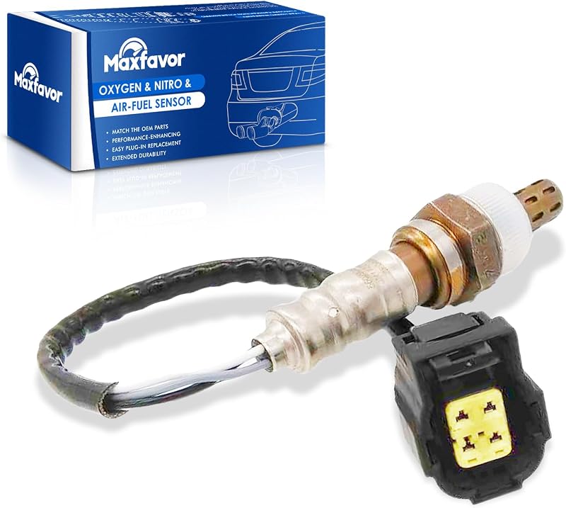 Sensor de oxigênio O2 Maxfavor 234-4587 com instalação roscada para Jeep Liberty e outros veículos – 1 unidade