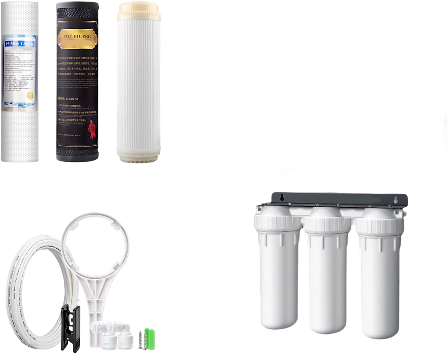 10Inch PP 3 Stage Water Filter for Home Kitchens Bathroom with Easy Installation and Sturdy Design