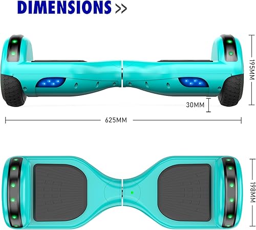 Miniatura 2 de UNI-SUN Hoverboard para niños, patineta eléctrica de dos ruedas de 6.5 pulgadas, auto balanceo con luces LED para adultos, UL 2272 certificado Hover