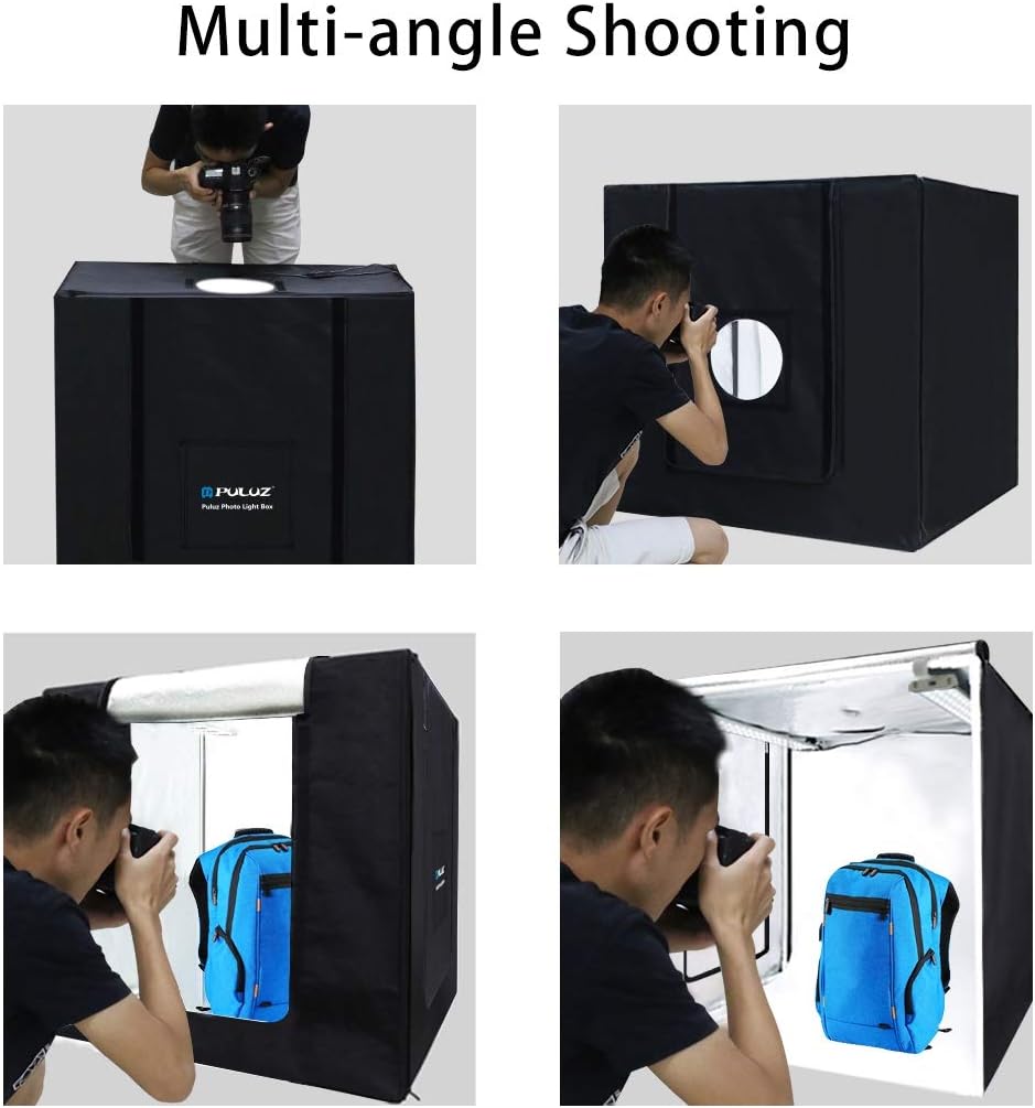 Demonstration of multi-angle shooting with the photo studio