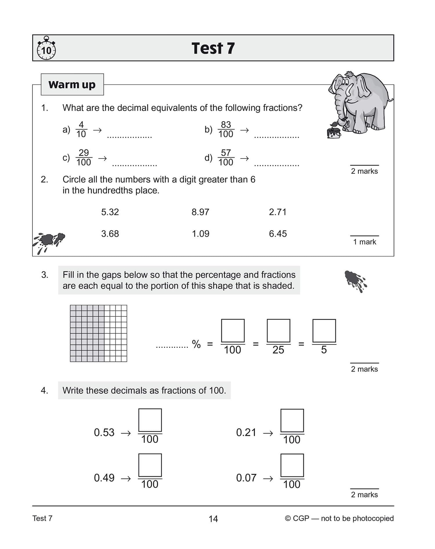 New KS2 Maths 10-Minute Tests: Fractions, Decimals & Percentages - Year 5: perfect for catching up at home (CGP KS2 Maths) - Image 6