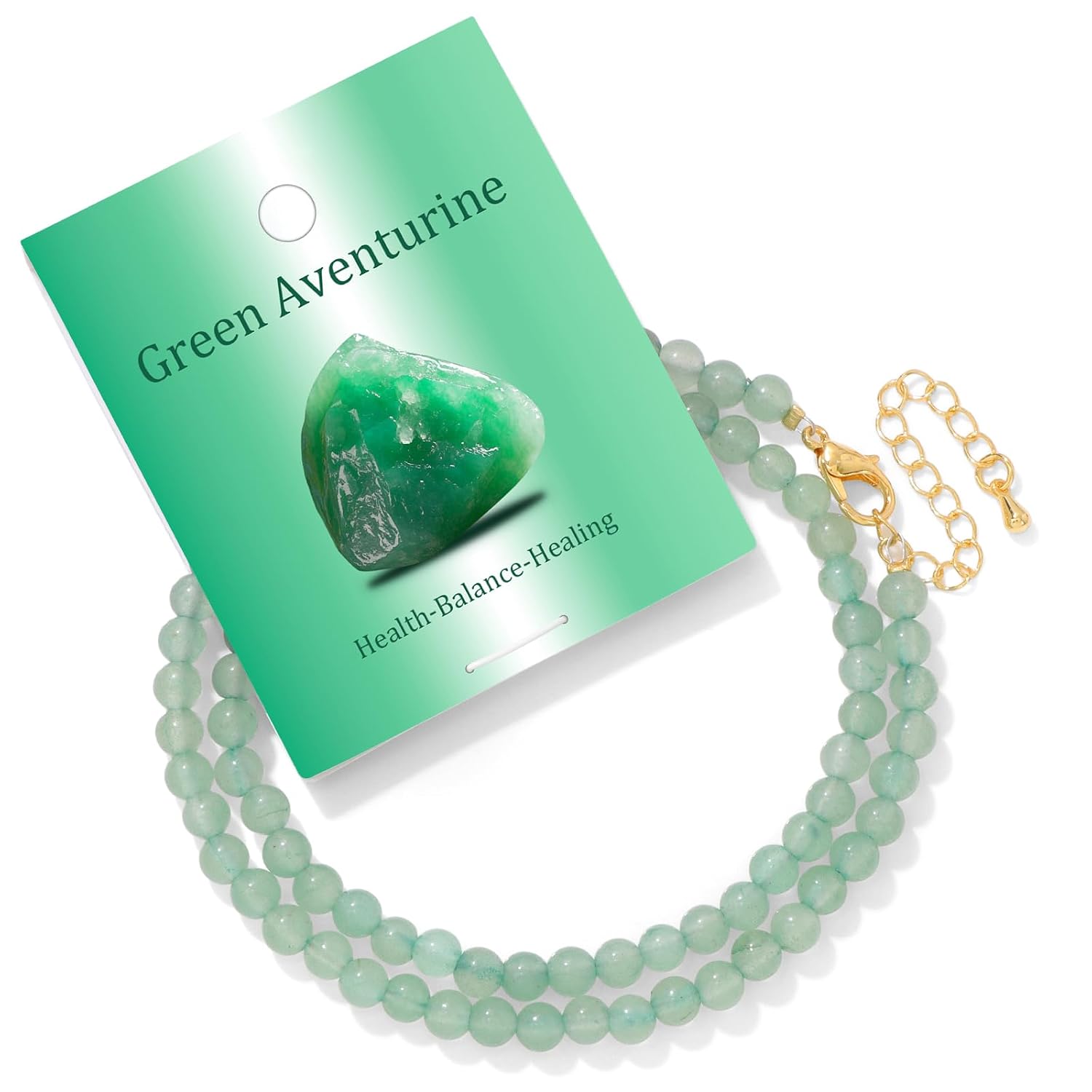 Turquoise Natural Stone Necklace for Women 4mm Handmade Crystal Choker Bead Necklace Gemstone Necklace Healing Crystal Jewelry for Women - Image 10