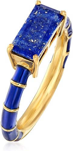 Miniatura 3 de Ross-Simons Gemstone and Enamel Ring in 18kt Gold Over Sterling