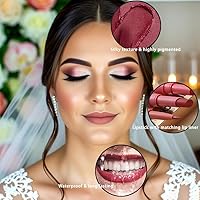 Vista 3 de MYUANGO Juego de 6 lápices labiales de terciopelo mate + delineador de labios y lápiz labial, kit de delineador de labios vegano de larga duración
