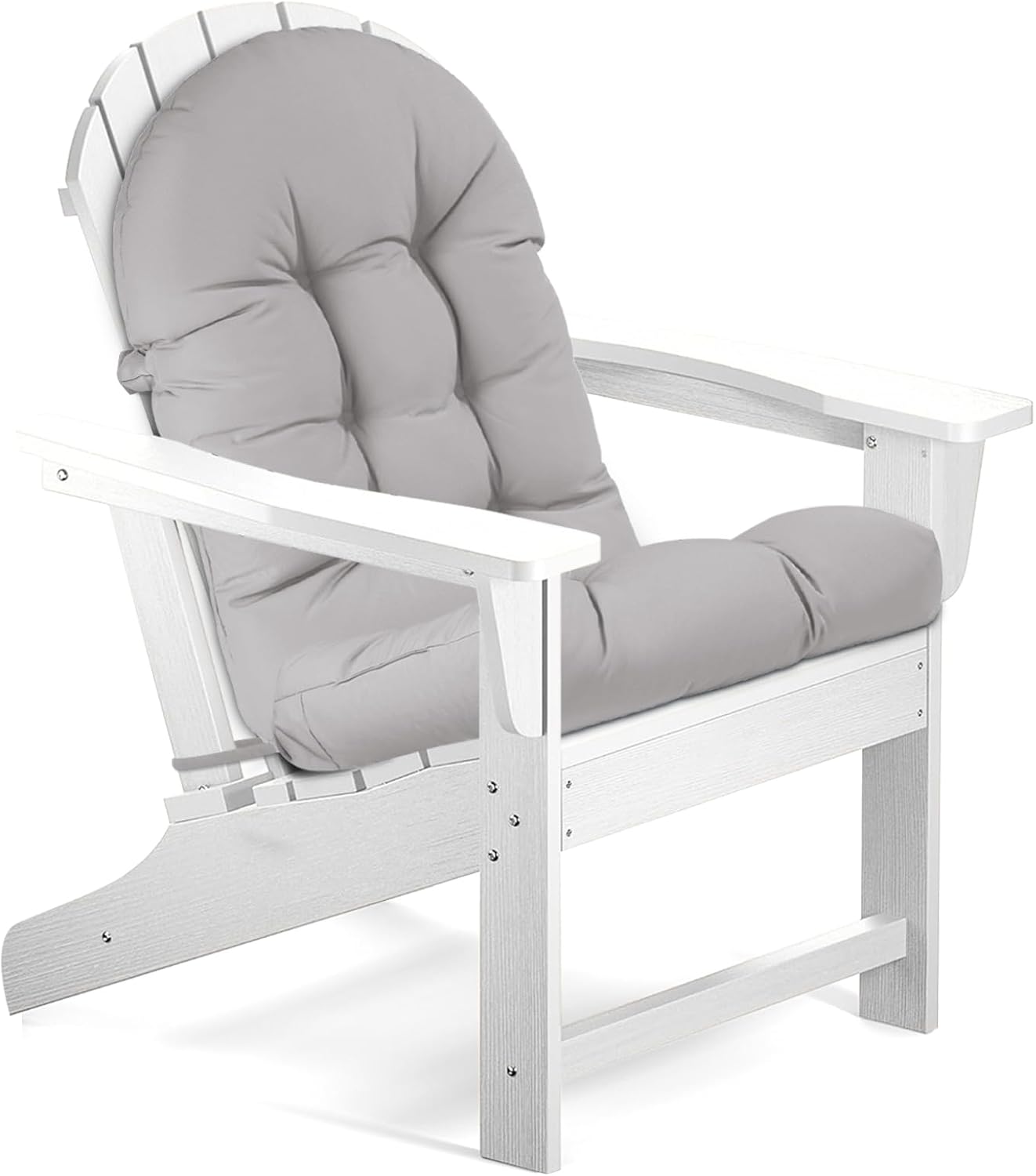 Adirondack Chair Cushion,44 Inches Waterproof High Back Outdoor Chair Cushions with Non-Slip Bottom,High Back Patio Chair Cushions,Rocking Chair Cushion Outdoor with Lace-up