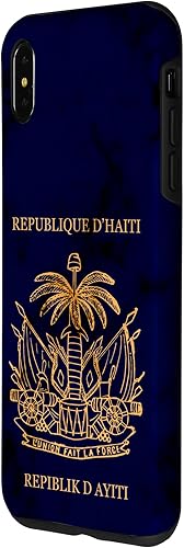 Vista 23 de iPhone 13 Pro Haití, haitiano, pasaporte de Haití, bandera de Haití. Funda
