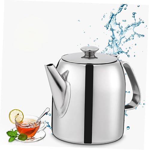 Miniatura 8 de Housoutil Hotpot Tetera de acero inoxidable comercial pequeña tetera portátil de viaje