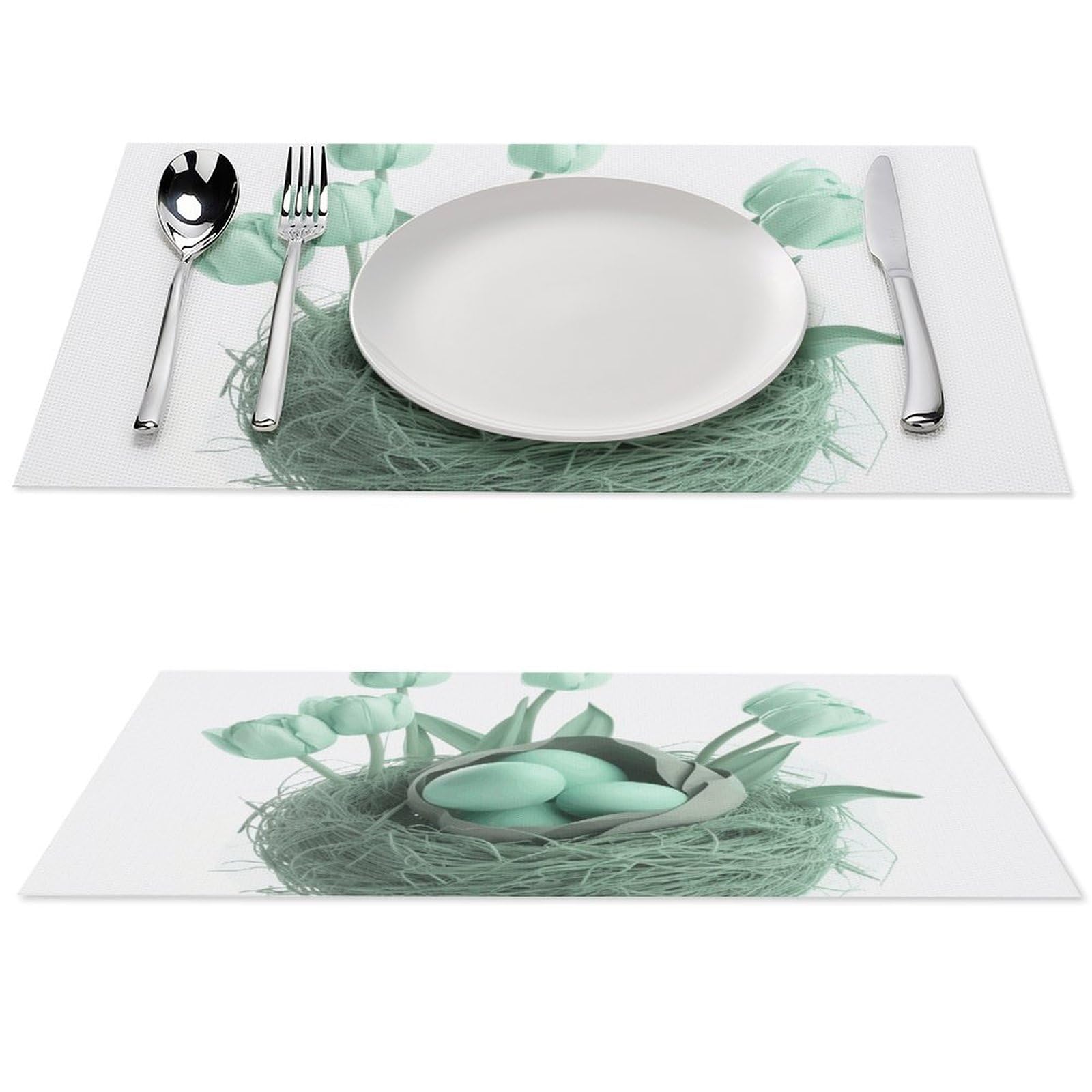 Sets de table résistants à la chaleur lot de 6 pièces faciles à nettoyer