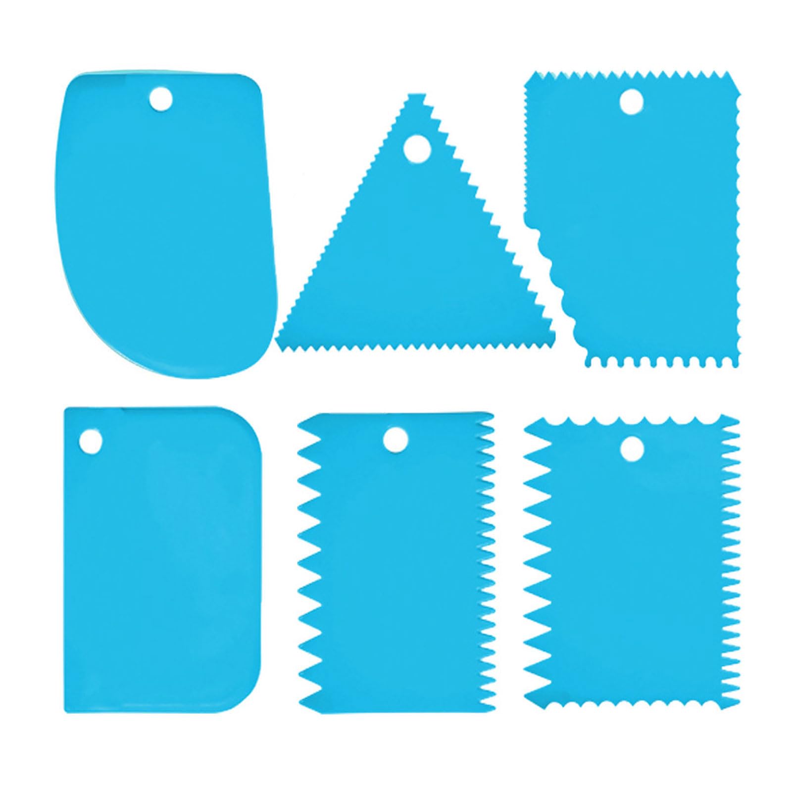6Pcs Clay Tool Glues Spreader Notched Trowel Applicator for Epoxy Resin Glues Putty and DIYer Projects Spreaders for Epoxy