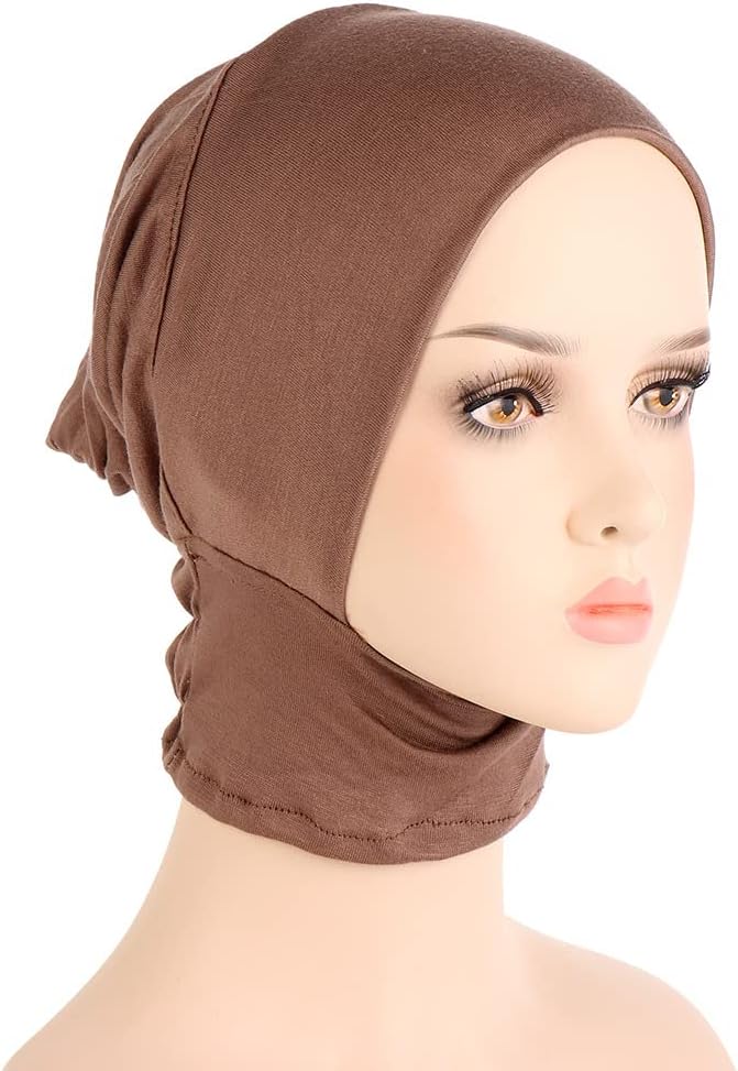 4pcs Muslim Inner Cap Stretch Turban Bonnet Underscarf Full Cover Hijab Neck Cover Head Wear - Image 5