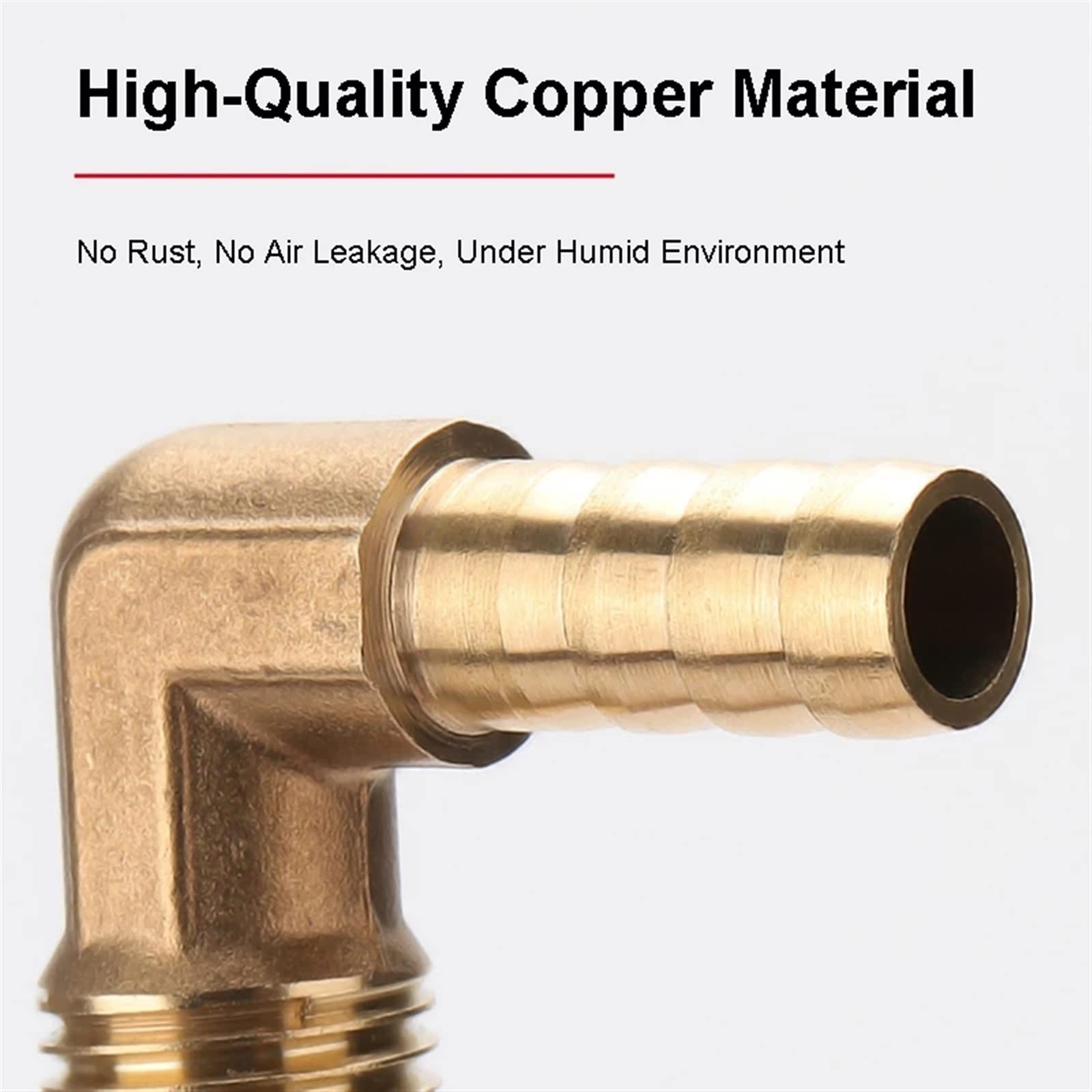 Raccordo Pneumatico In Ottone Raccordo Ottone Dritto 10 Mm A 1/4 - Foto 3