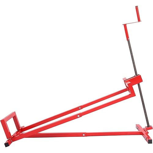 KUAFU Lawn Mower Lift Jack, Telescopic Maintenance Jack for Lawn Mowers and Garden Tractors, Manual Handle & Power Tool Extension Red, GO-3711