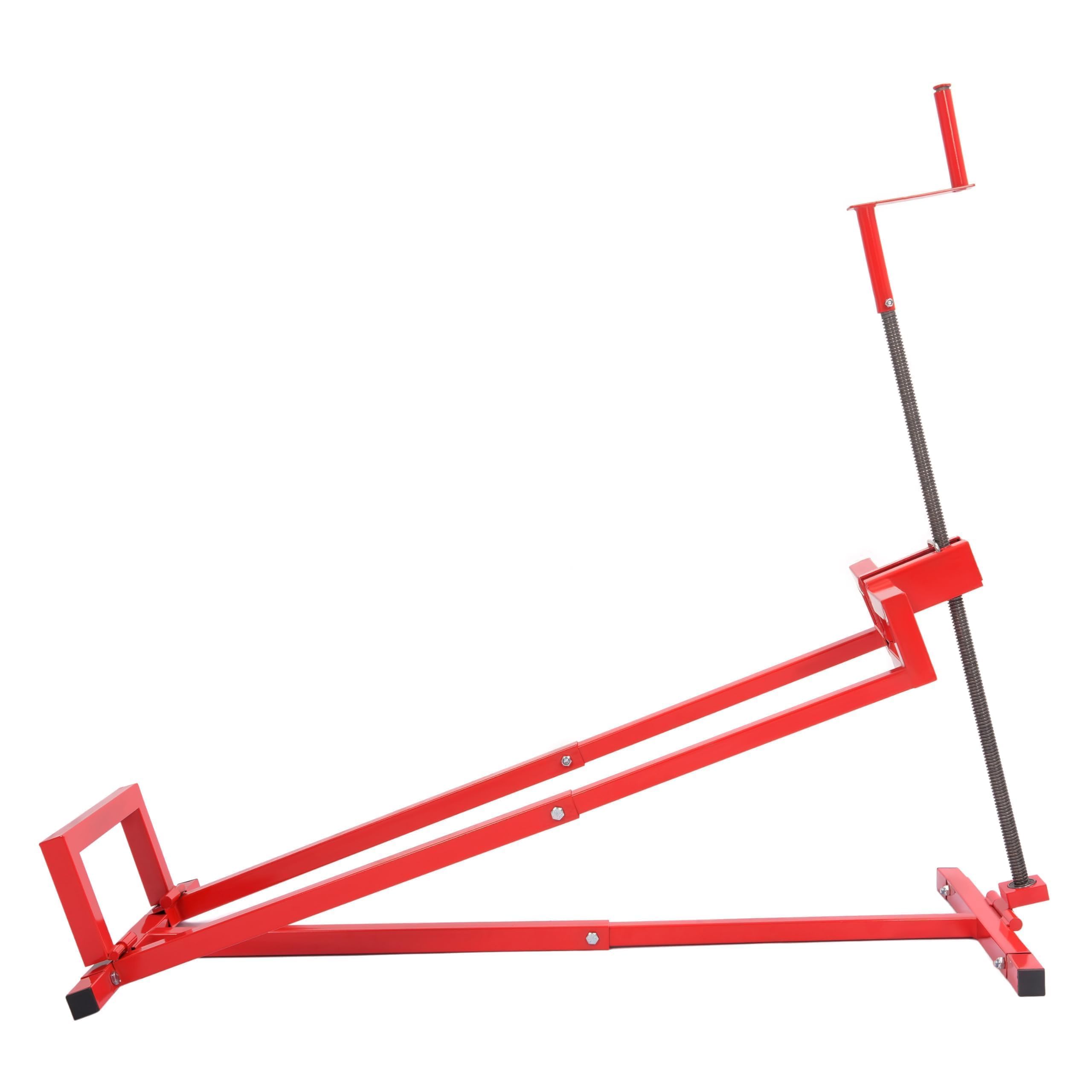 KUAFU Lawn Mower Lift Jack, Telescopic Maintenance Jack for Lawn Mowers and Garden Tractors, Manual Handle & Power Tool Extension Red, GO-3711