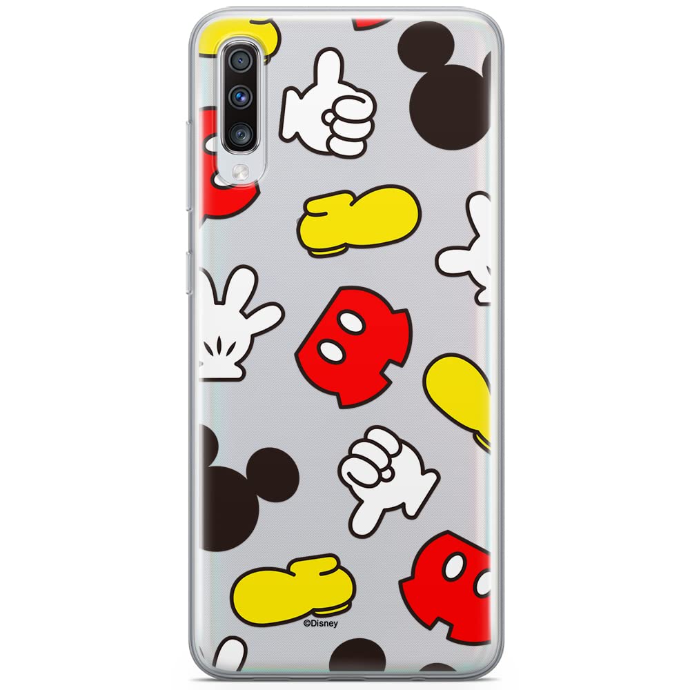 ERT GROUP mobile phone case for Samsung A70 original and officially Licensed Disney pattern Mickey 046 optimally adapted to the shape of the mobile phone, partially transparent