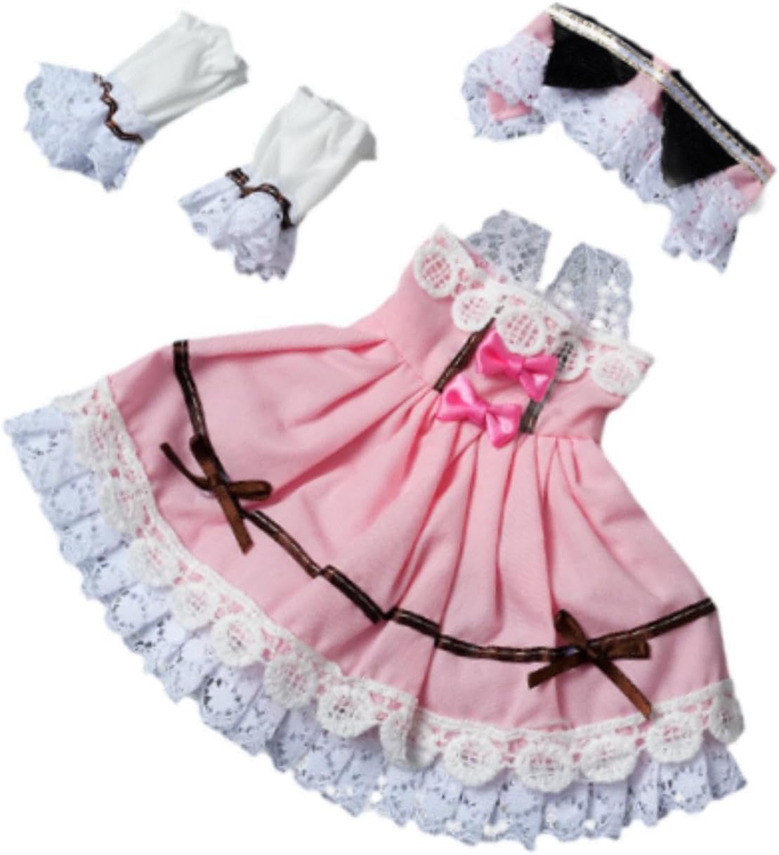 1:6 Dress Set Cosplay Costume Hair Accessories