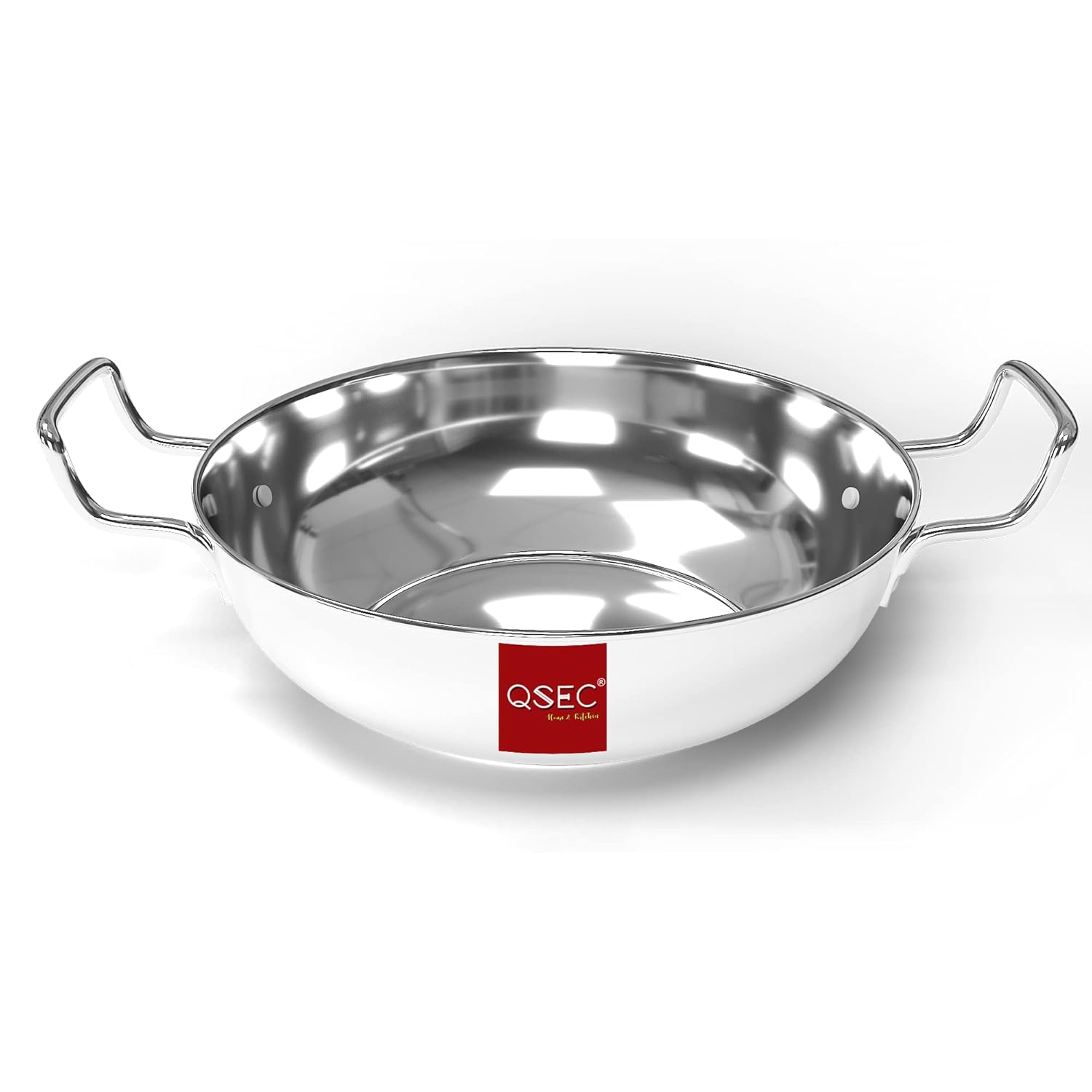 Buy QSEC Instance Stainless Steel Kadai for Cooking (24 CM) (Induction
