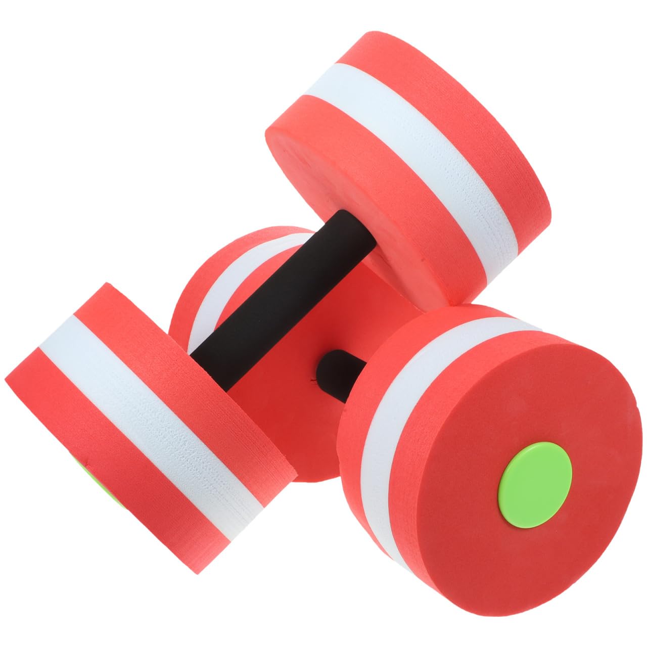 SEWACC Lot de 2 haltères en mousse EVA haute densité pour exercices aquatiques et aquatiques (rose rouge)