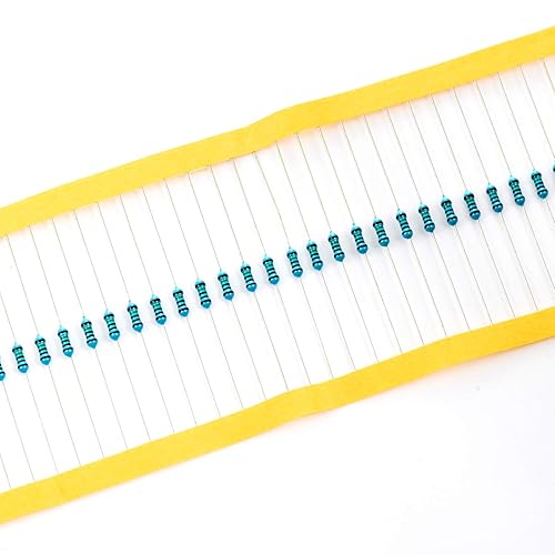 Vista 574 de Chanzon 100pcs 1/4W (0.25W) 33K Ω ohmios Resistencia fija de película metálica 0.01 ±1% Tolerancia 33KR MF Resistencias de orificio pasante