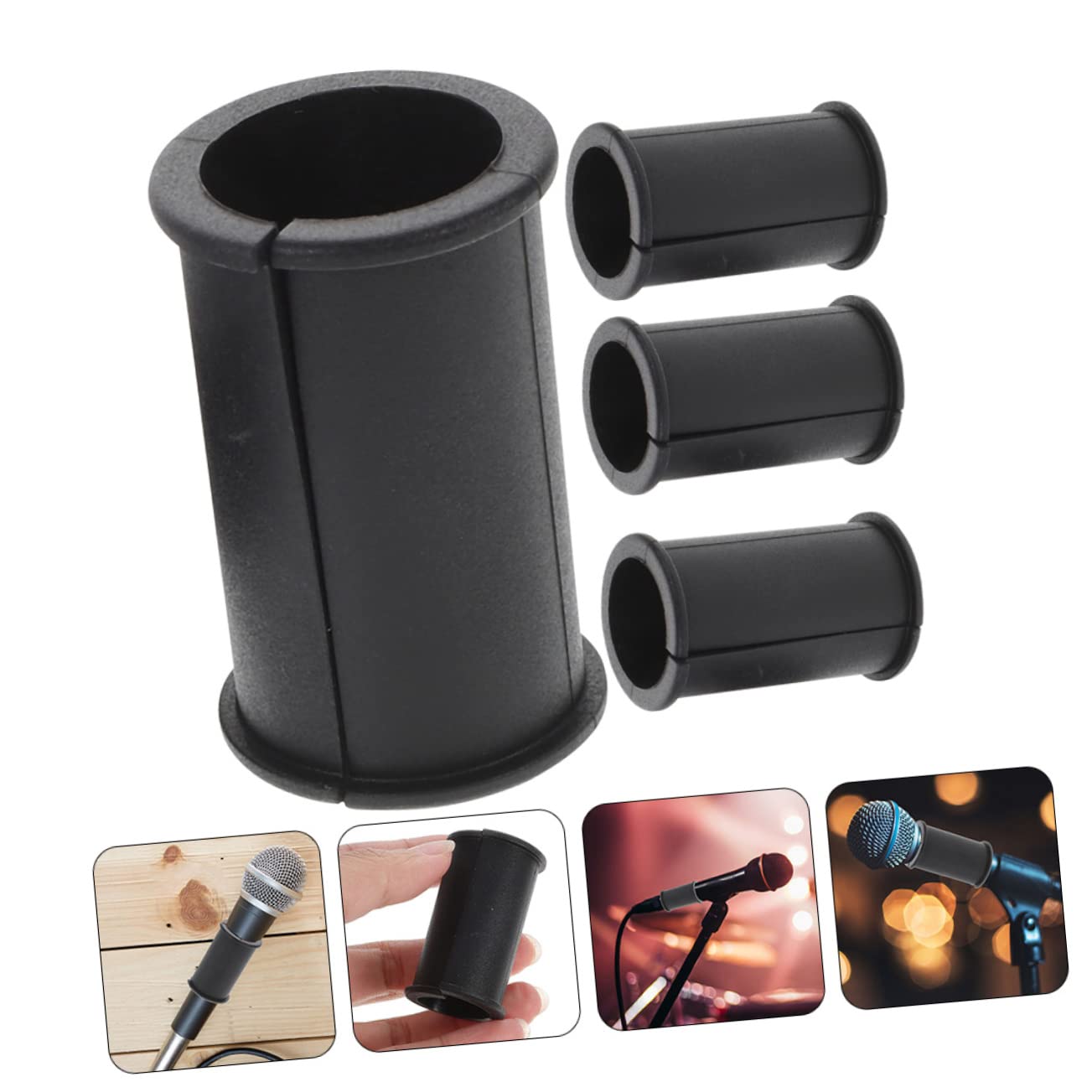 OSALADI 12pezzi Copertura Per Microfono Gomma Sleeve Protettivo Antivibrazione Per Registrazioni Di Alta Qualità Design Leggero e Stabile Compatibile Con Vari Modelli Di Microfono