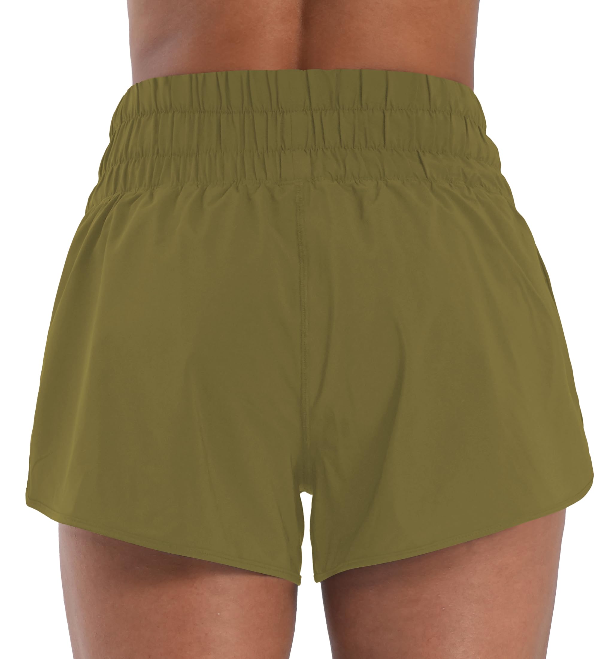 Sunzel Pantaloncini da corsa atletici a vita alta da donna ad asciugatura rapida fodera in rete pantaloncini da allenamento in palestra con tasche con cerniera
