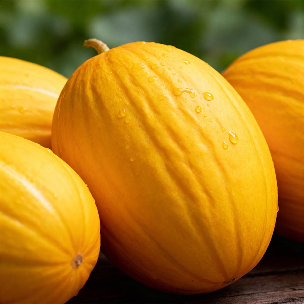 Melon ‘Giallo da Inverno’ Seeds – Sweet White-Fleshed Winter Melon – Late, Vigorous & High-Yielding Italian Variety – Perfect for Greenhouse or Outdoor Growing