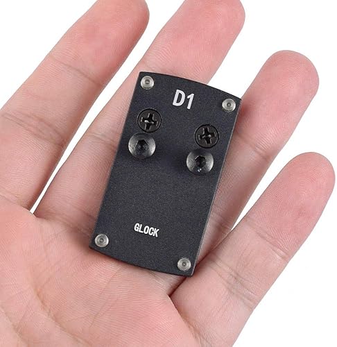 Miniatura 4 de Placa de montaje D1 - G17 19 22 26 27 34 35 37 41 Placa de montaje para mini mira de punto rojo, base de placa de montaje de pistola para punto