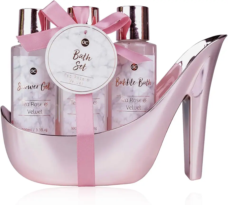 Badset med duschgel bodylotion och bubbelbad