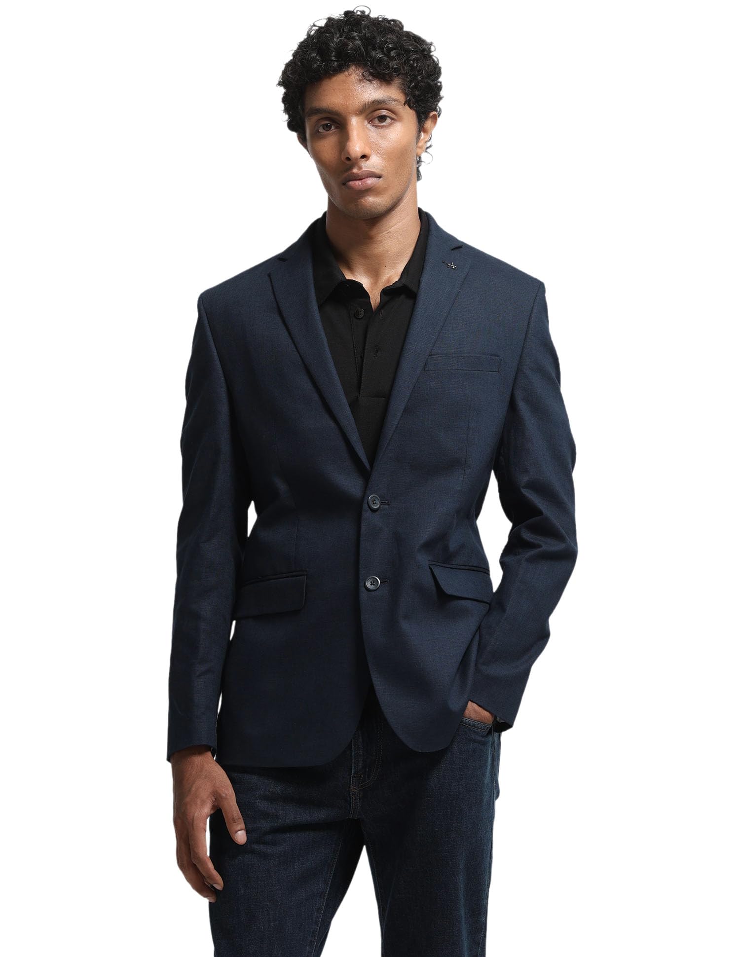 arrow Men's Solid Tailored Fit Blazer-picture-28