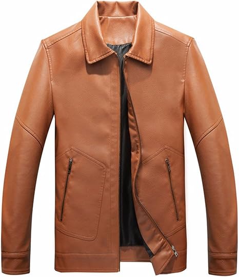 Amazon Co Jp Ttfc オートバイウォッシュドpuレザージャケットスポーツマンラペル薄いメンズジャケットレザージャケット Beige Xl 服 ファッション小物
