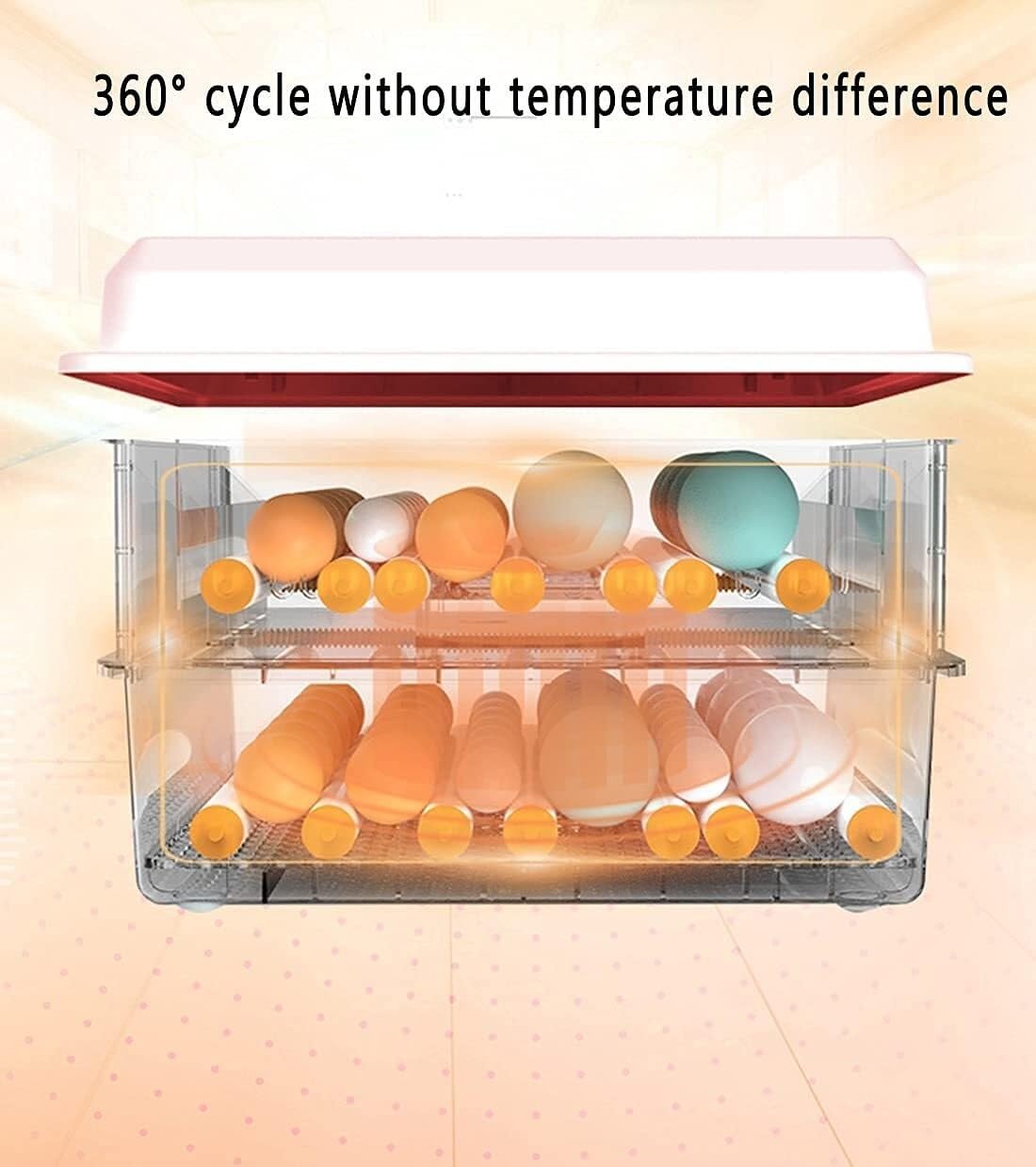 Digital Incubator with Temperature Control, Automatic Incubator for Hatching Turkeys, Geese, Quail, Eggs