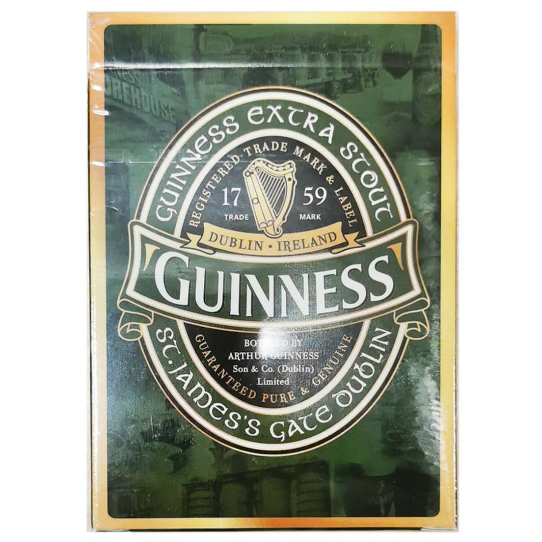 Shamrock Gift Company Guinness Ireland Playing Cards, Green, 6.5 cm (W) x 9.5 cm (L) x 0.1 cm (H)