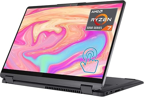 Lenovo Flex 5 - Laptop 2 en 1, pantalla táctil IPS de 14 pulgadas, 2.2K (2240 x 1400), AMD Ryzen 7 5700U (Beats i9-10885H), teclado retroiluminado,