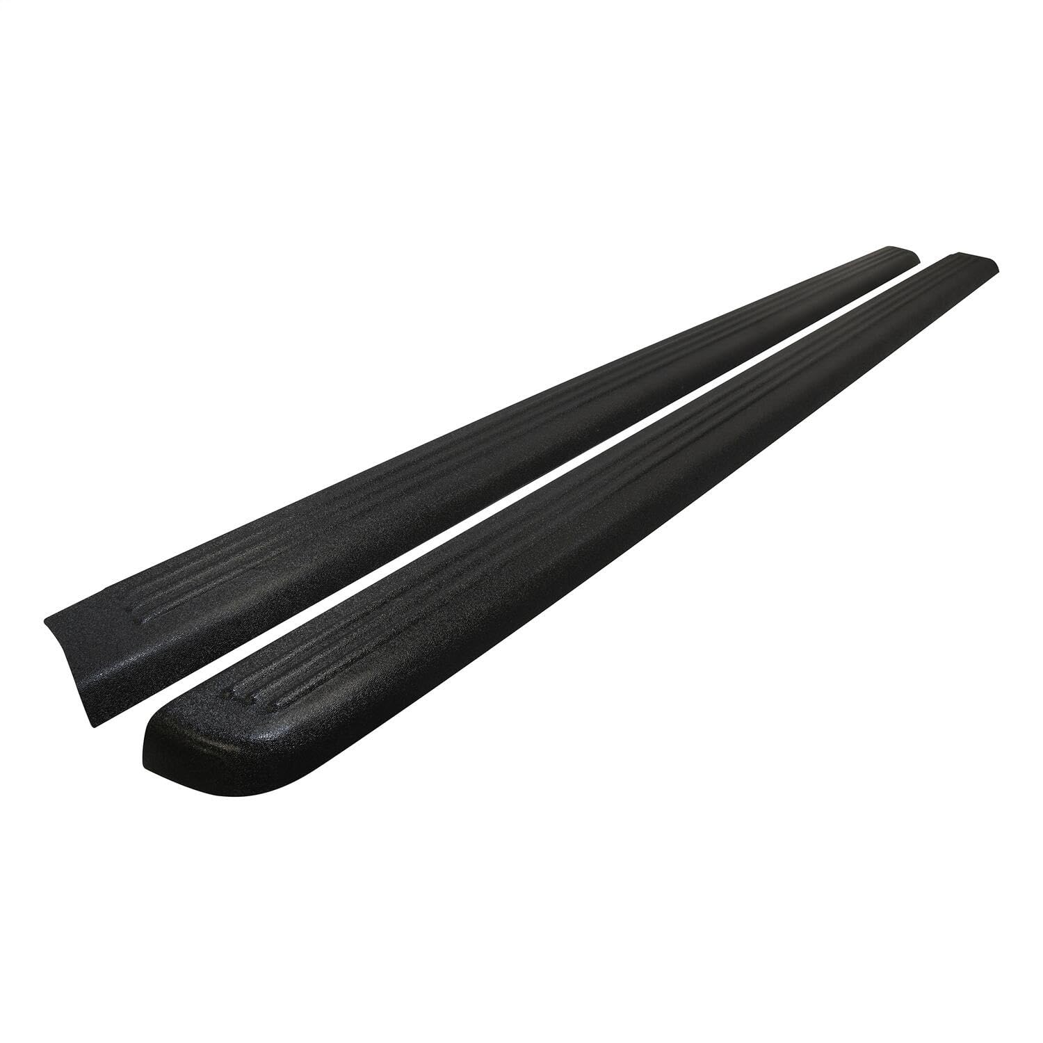 Photo 1 of Wade 72-00151 Truck Bed Rail Caps Black Ribbed Finish without Stake Holes for 1999-2007 Silverado & Sierra 1500 2500 (Classic only) with 6.5ft bed (Set of 2)